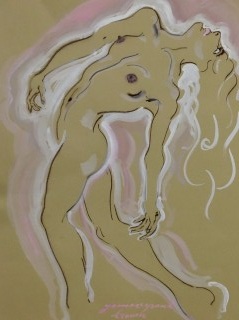 James Paul Brown: Nude Figure, posed