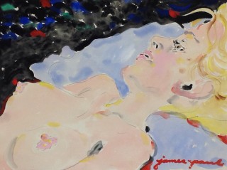 James Paul Brown: Female Nude Reclining