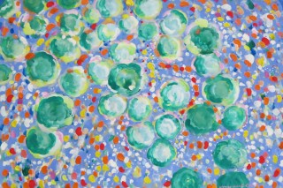 James Paul Brown: Green Dots, Heavy Paint