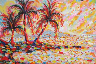 James Paul Brown: Palms, Beach