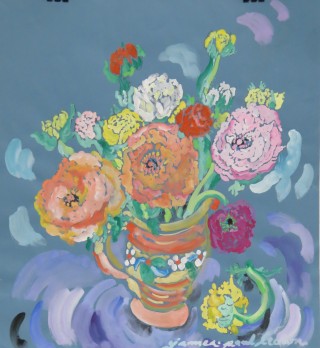 James Paul Brown: Flowers, vase