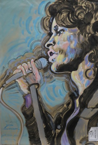 James Paul Brown: Jim Morrison at Microphone