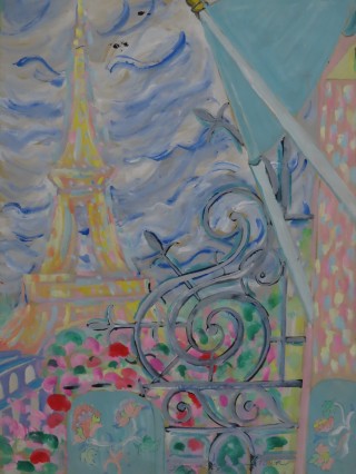 James Paul Brown: Eiffel Tower, Garden Window