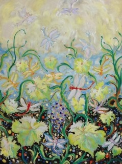 James Paul Brown: Dragonflies in the Garden