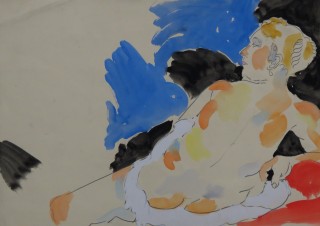 James Paul Brown: Woman Reclining I