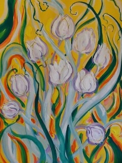 James Paul Brown: White Tulips