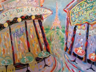 James Paul Brown: Cafe de Flore.     Sold