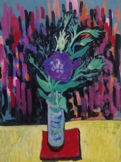 James Paul Brown: Orchid, Medium V, in vase